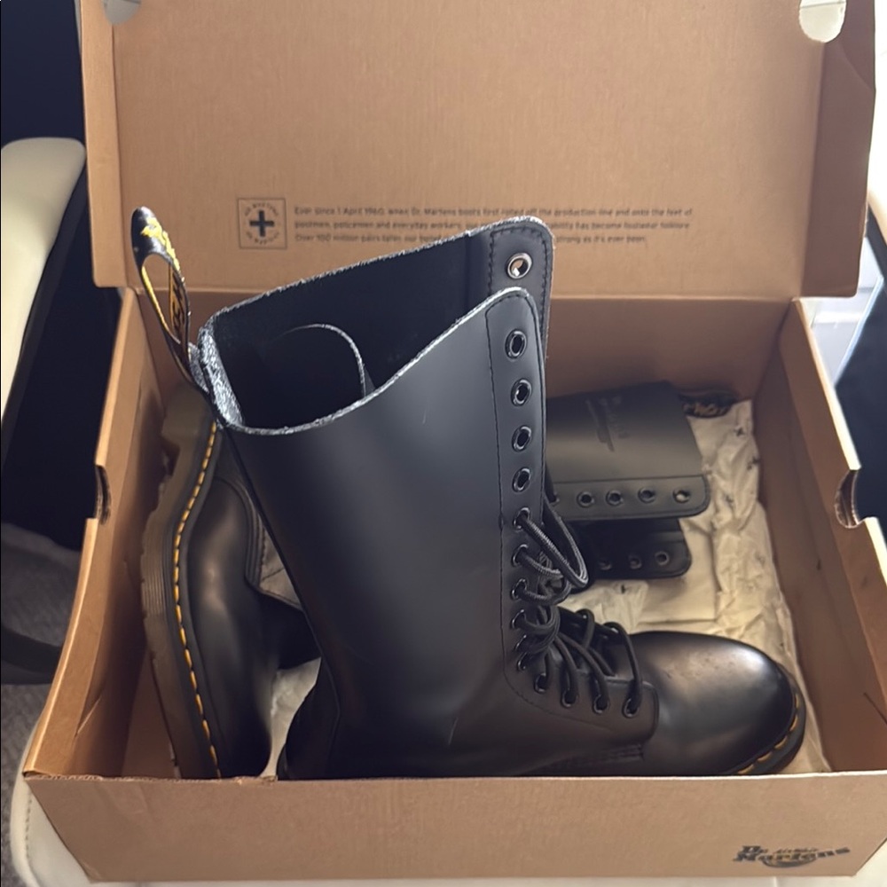 Dr. Martens Black Combat Boots